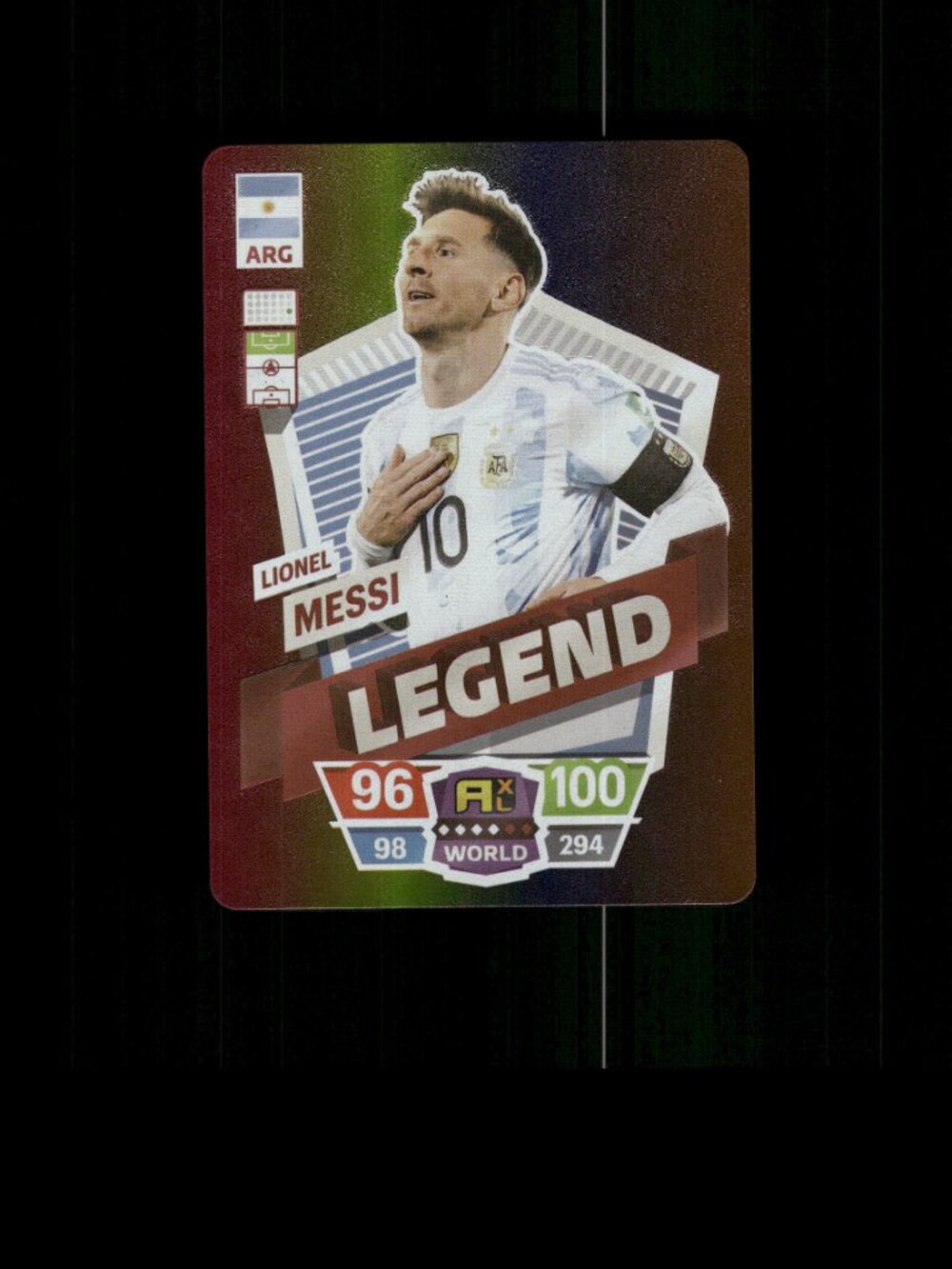 METALLIC RAINBOW Lionel MESSI Card MESSI Soccer Card ARGENTINA FIFA WORLD CUP